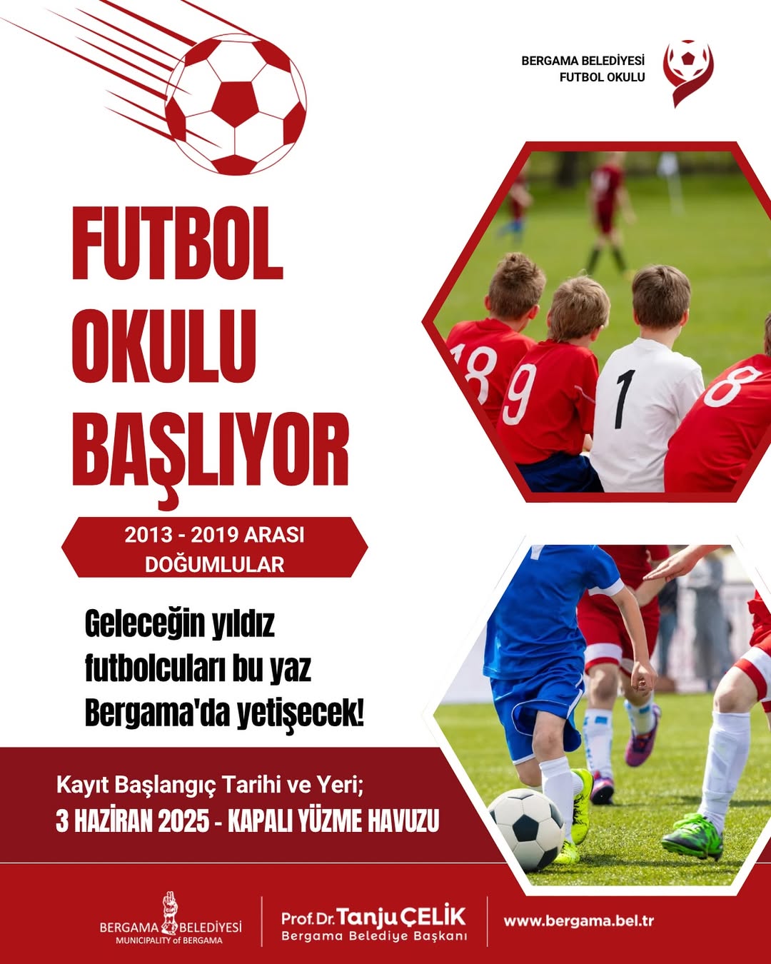 Bergama Belediyesi Futbol Okulu Kayıtları Başlıyor!